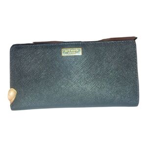 Kate Spade Black Textured Wallet